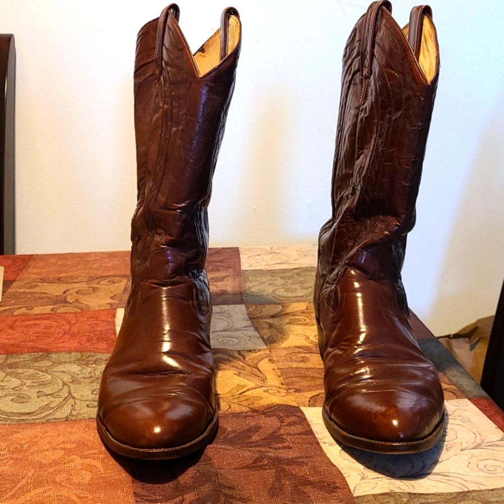 Dan Post Boots size 11.5 cognac brown